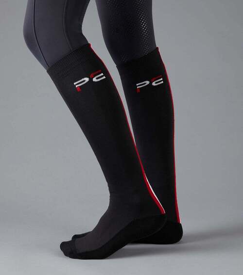 Premier Sports Equine Highlight ridestrømper - Sort, 35-38 (S)