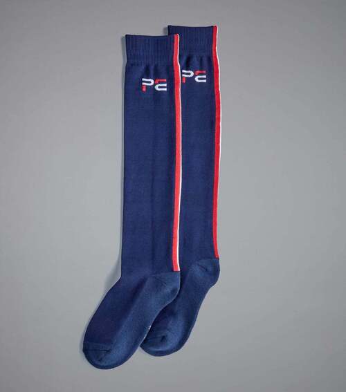 Premier Sports Equine Highlight ridestrømper - Navy, 35-38 (S)