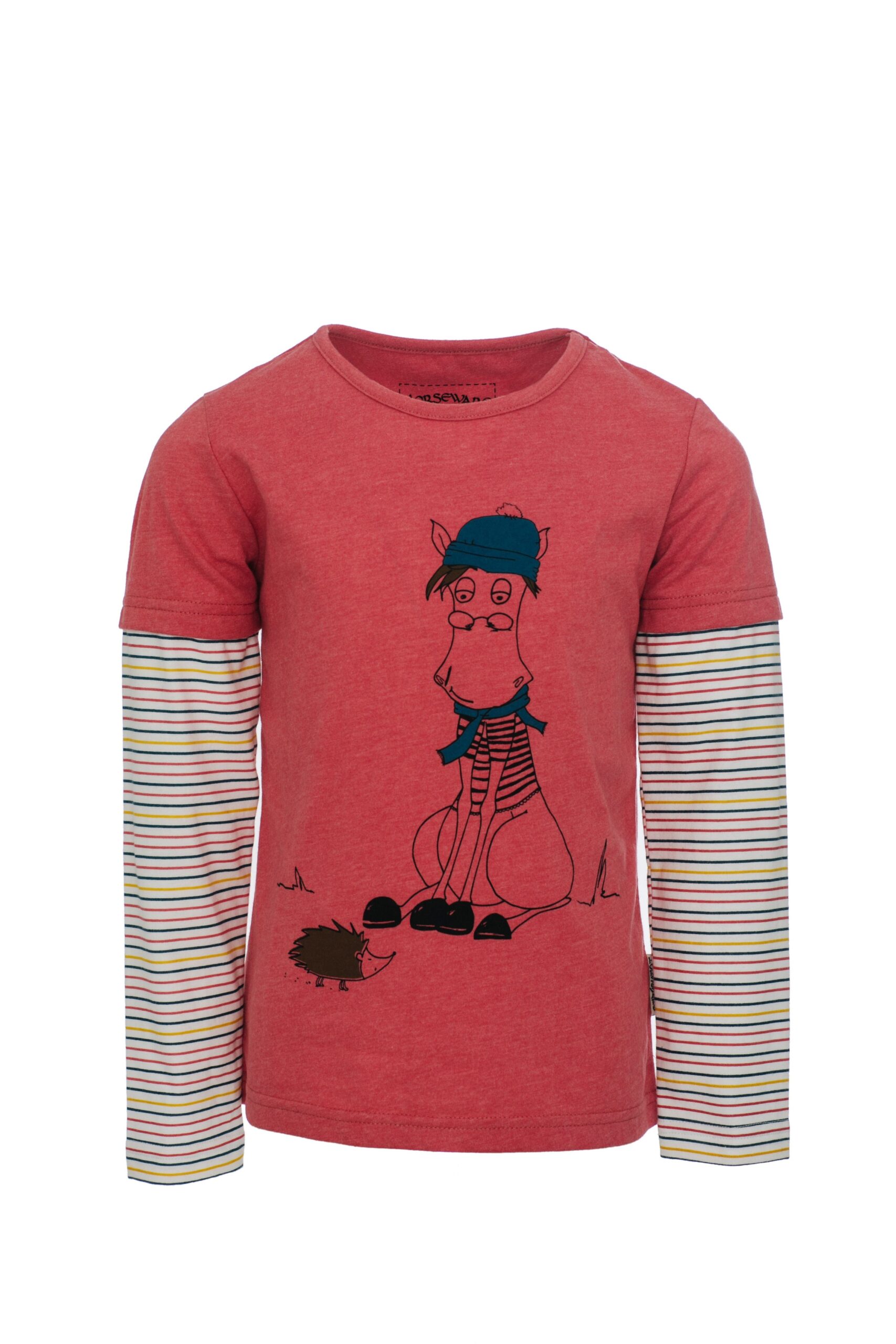 Horseware langærmet t-shirt - 9-10 år - Rød