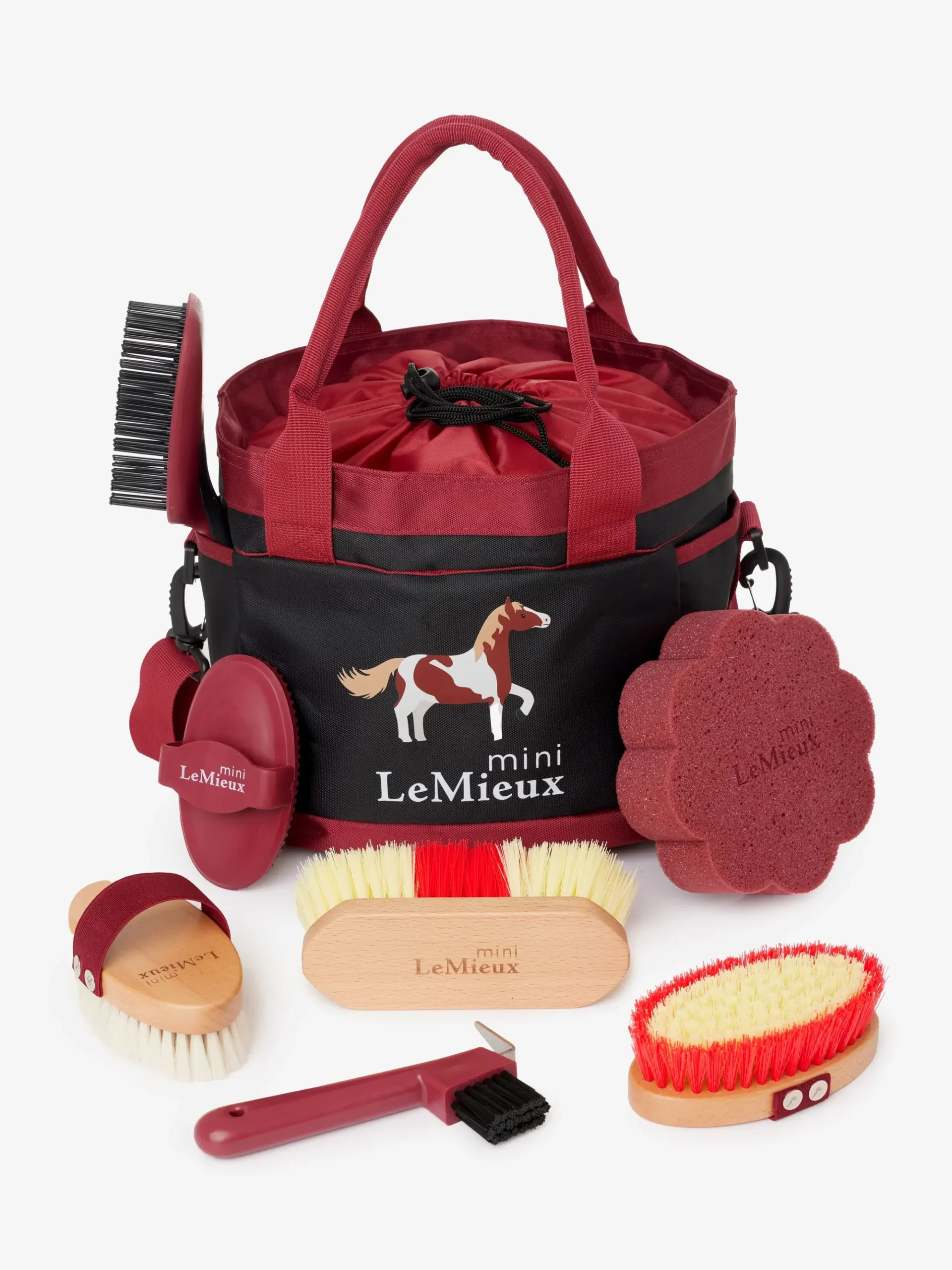 LeMieux Mini strigletaske inkl. strigler - Rød