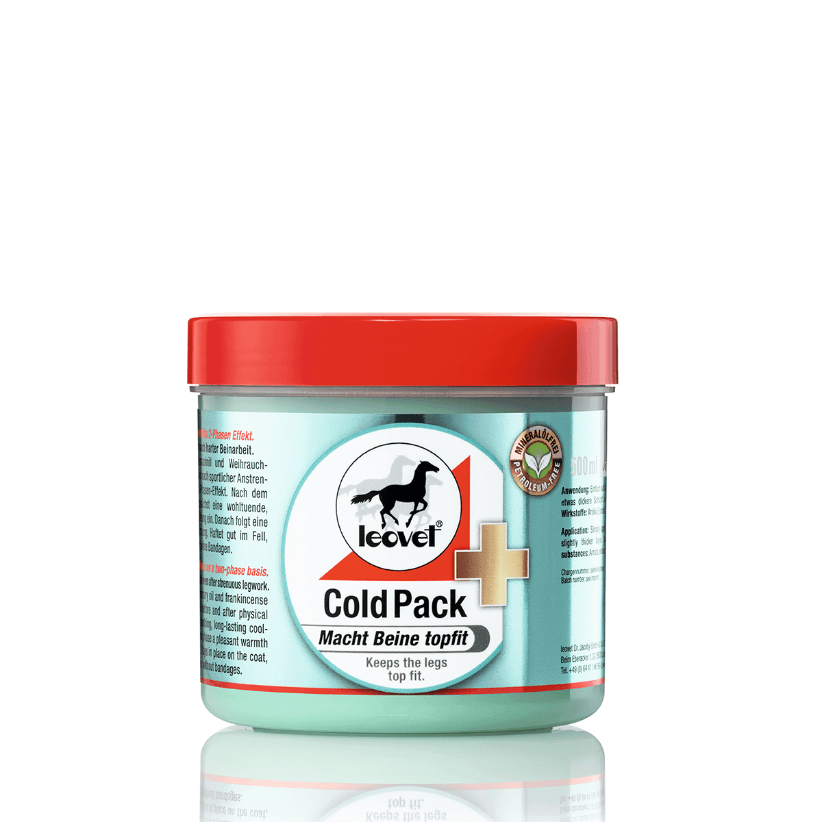 Leovet Cold Pack apotekerens hestesalve,  500 ml. - Køle/Varme gel hest