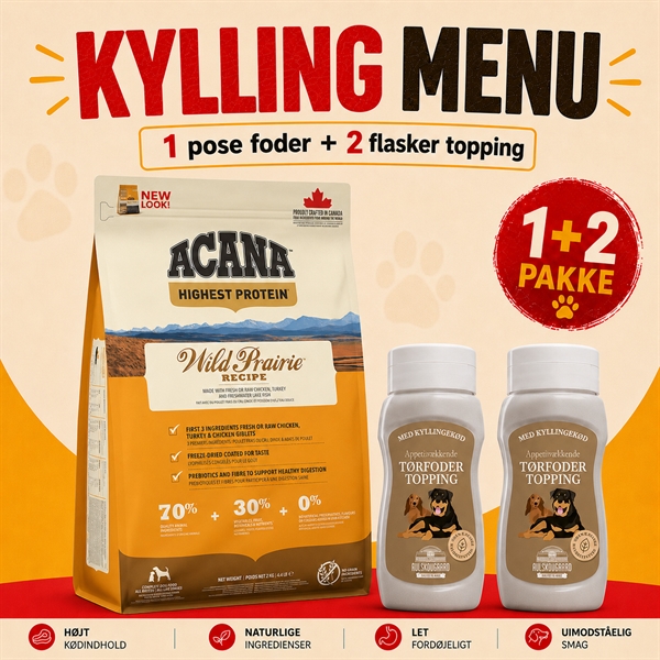 Acana Wild Prairie Menu med Avlskovgaard