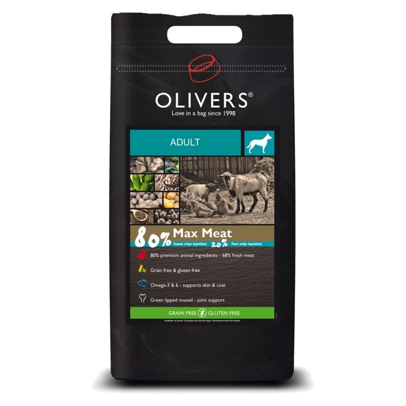 Olivers Adult Max Meat 80% Grain Free, 8 kg