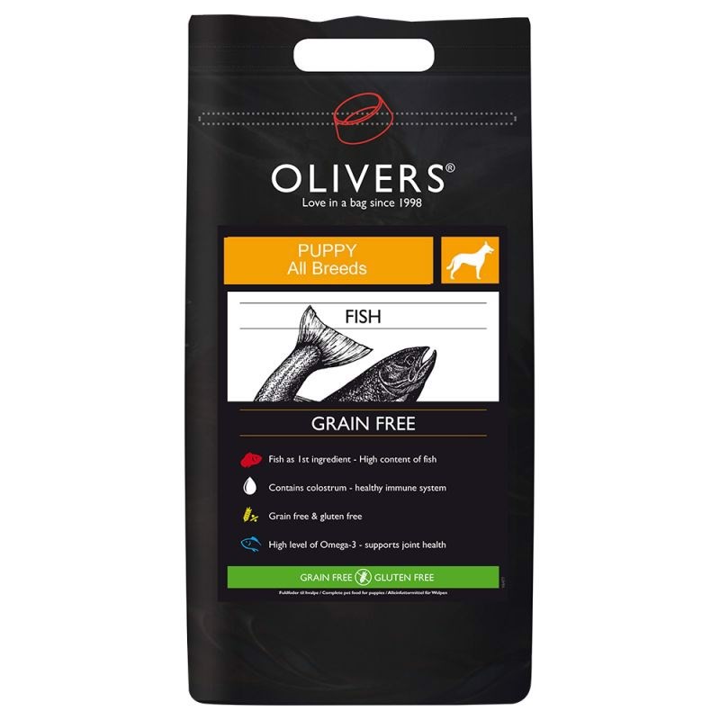 Olivers Puppy Fish All Breeds Grain Free, 12 kg