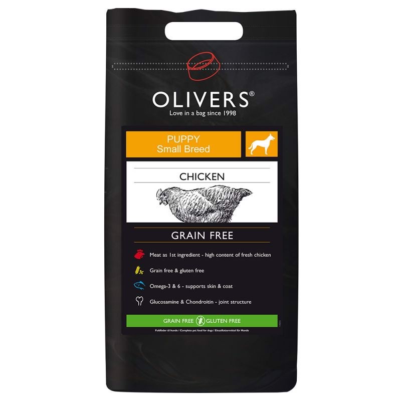 Olivers Puppy Chicken Large Breed Grain Free, 12 kg