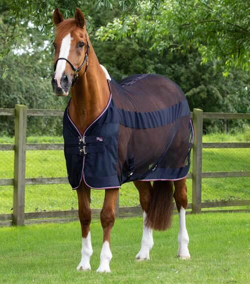 Premier Equine Arisca Scrim Cooler - Navy - 5,0" (115cm)