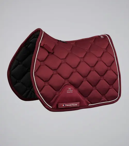 Premier Equine Saltare Close Contact sadelunderlag - Spring - Wine