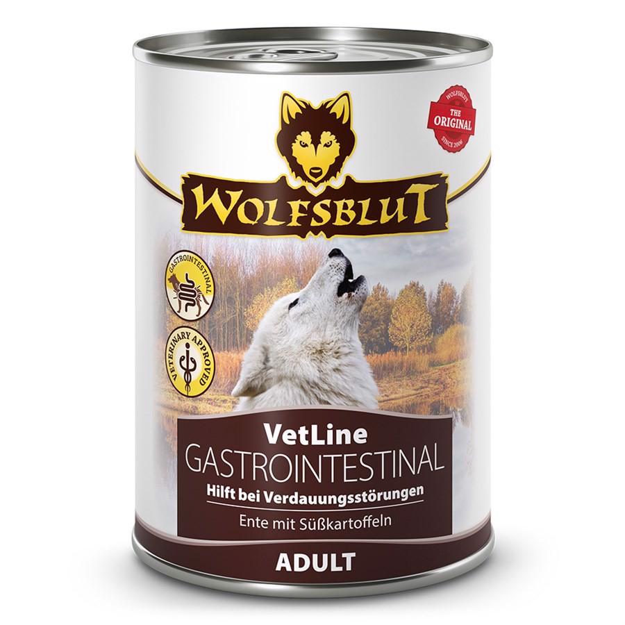 WolfsBlut VetLine Gastrointestinal dåsemad mod maveproblemer, 395g