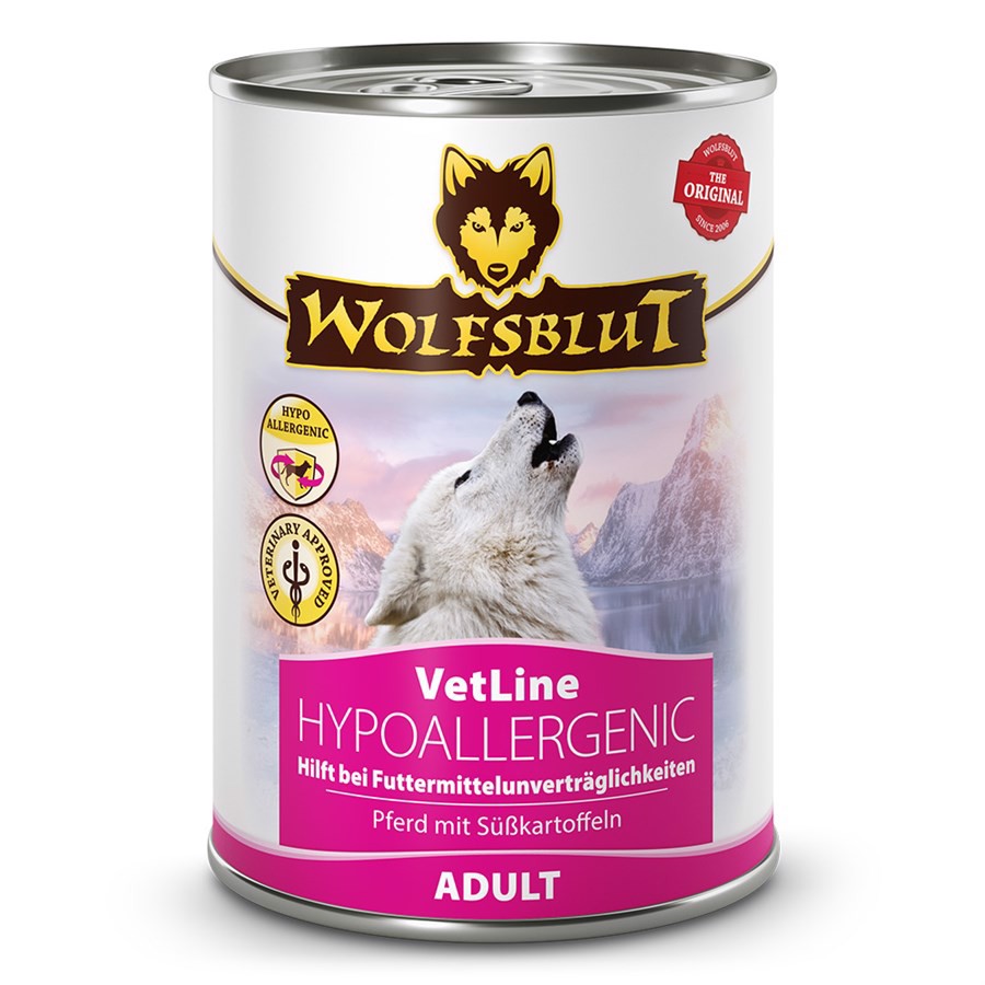 WolfsBlut VetLine Hypoallergenic dåsemad mod foderintolerance, 395g