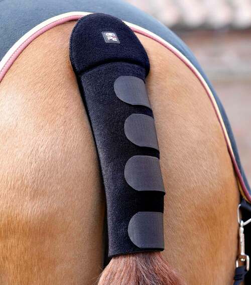 Premier Equine anti-slip halebeskytter - Sort