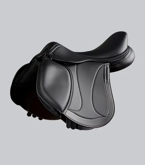 Premier Equine Bastia springsadel - Sort, 16,5"