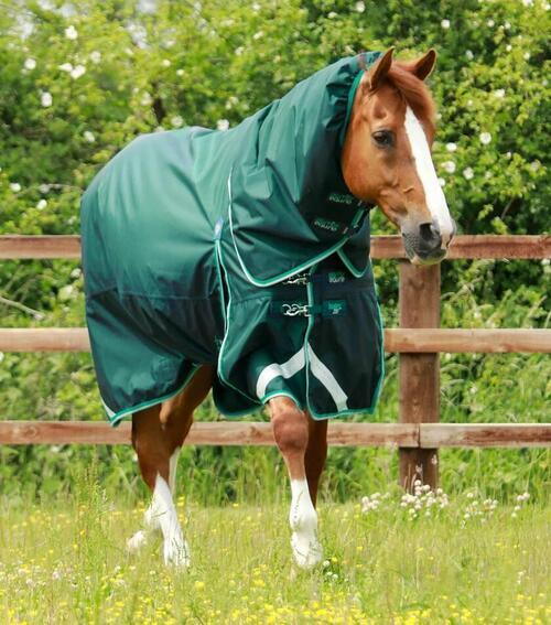 Premier Equine Buster 200g dækken med Snug Fit hals - Grøn - 5,0  115cm