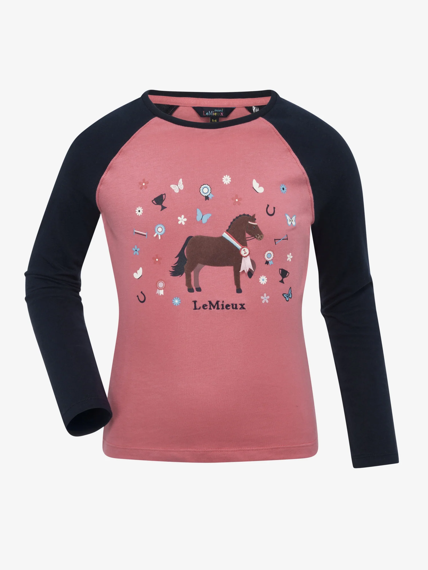 LeMieux Mini Jamie bluse - cranberry - 9-10 år