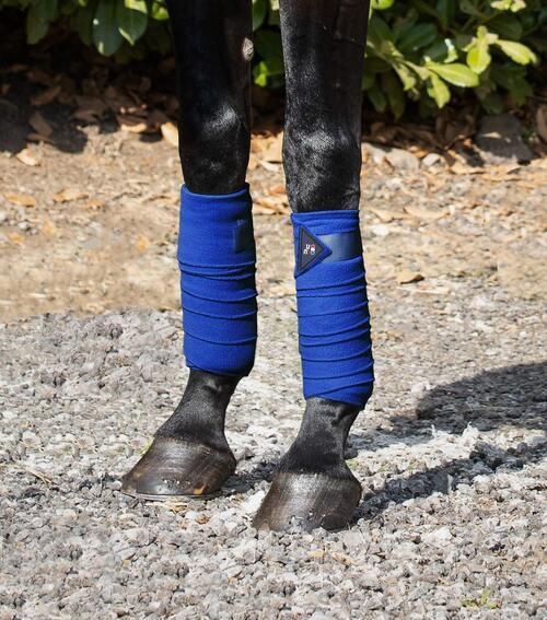 Premier Equine Polo Fleece bandager - Blå