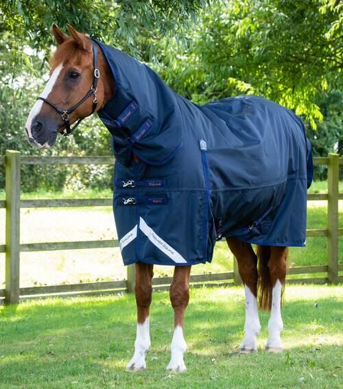 Premier Equine Buster Storm Combo 420g med sømløs hals - Navy - 5,0" - 115cm