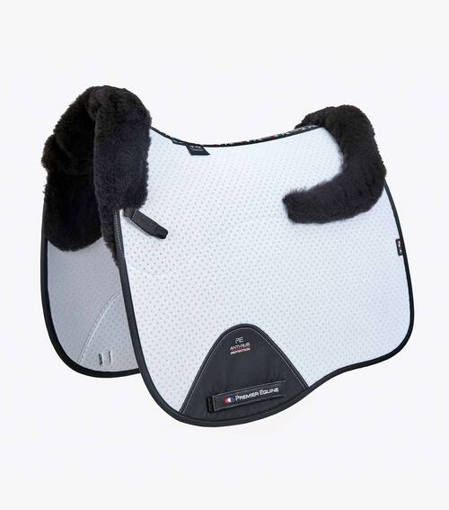 Premier Equine Close Contact Airtechnology Shockproof Wool  - Dressur - Hvid/sort