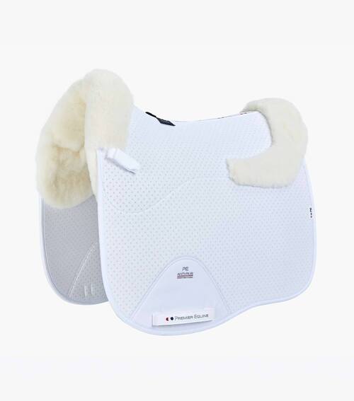 Premier Equine Close Contact Airtechnology Shockproof Wool  - Dressur - Hvid/natur