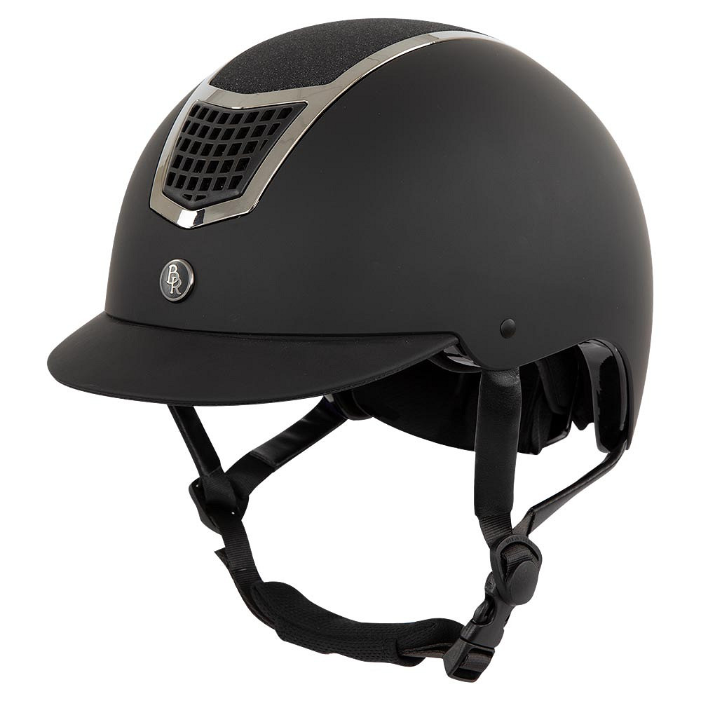 BR Lambda ridehjelm - glitter - 56-58 - Sort