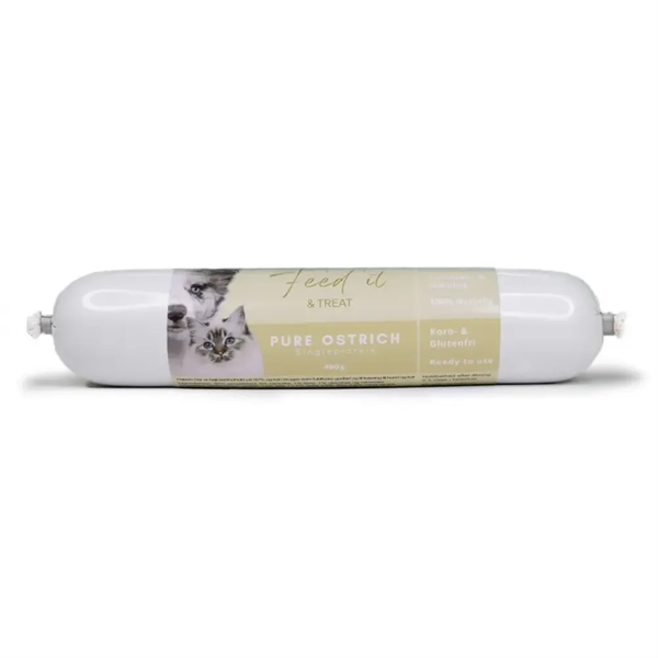 Feed´It og Treat Pure Ostrisch, 400g