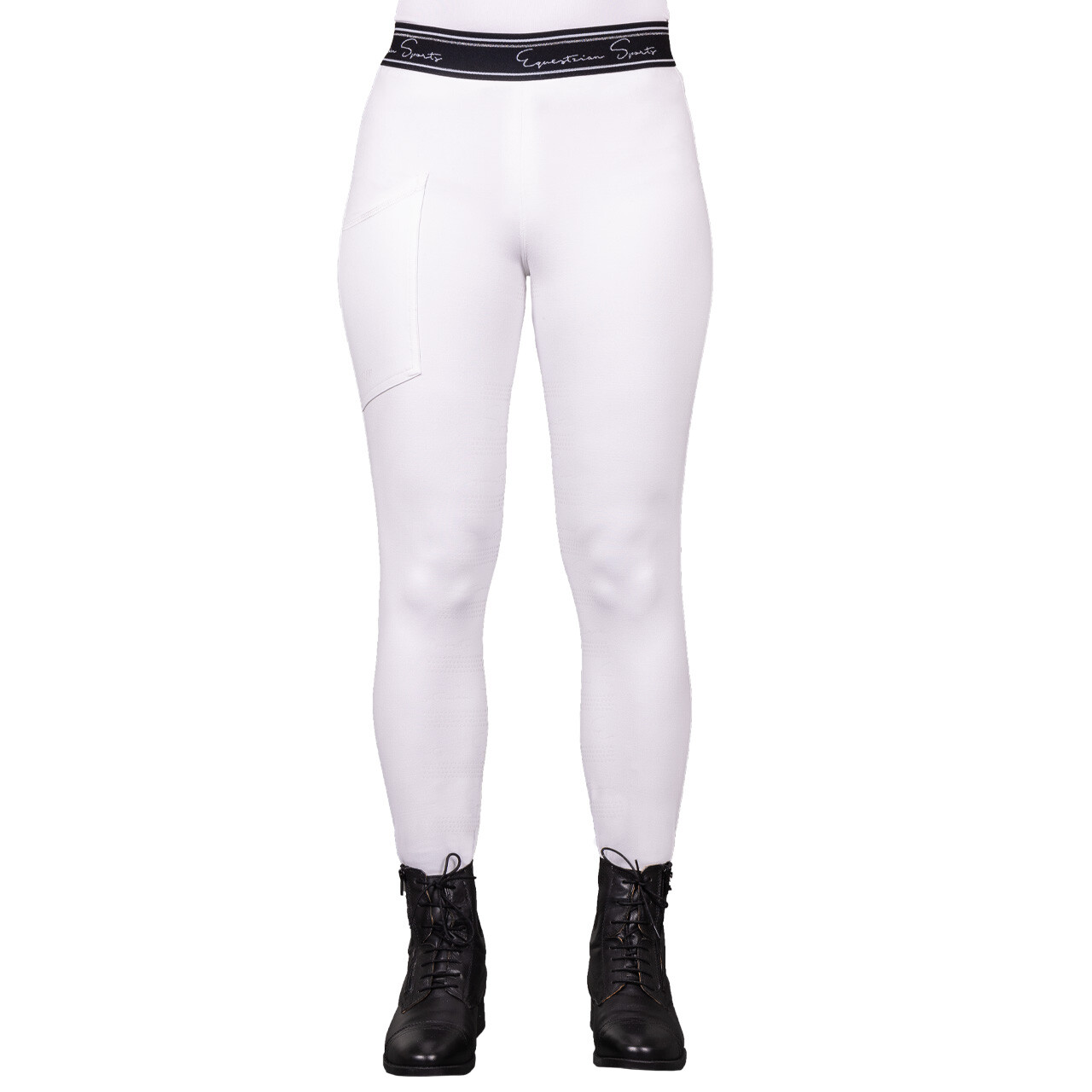 QHP Eden Junior ridetights - hvid - 128
