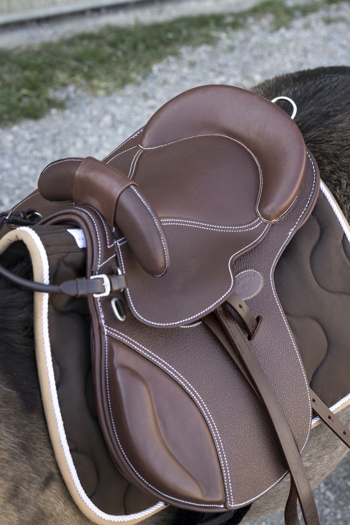Guy Cantin ponysadel - Sort - 13,5 tommer