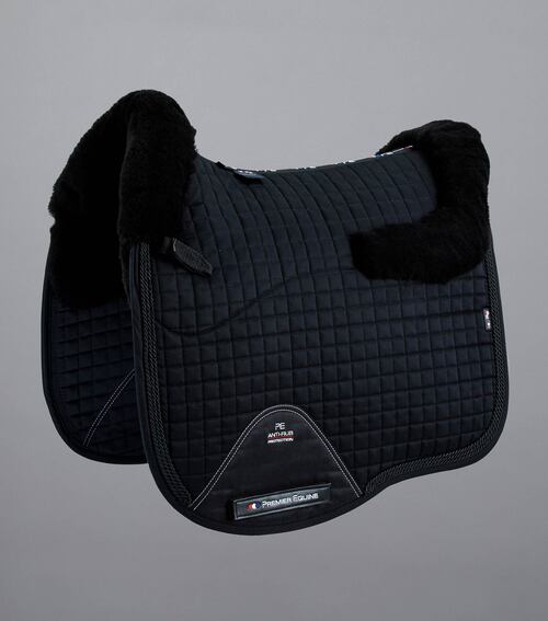 Premier Equine European CC Merino dressurunderlag - Sort/Sort