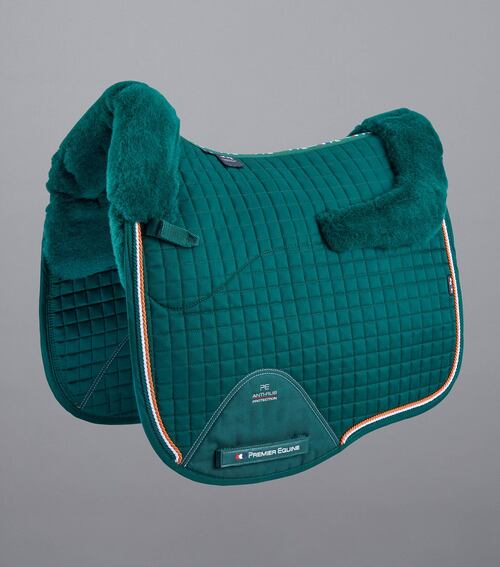 Premier Equine European CC Merino dressurunderlag - Grøn/Grøn