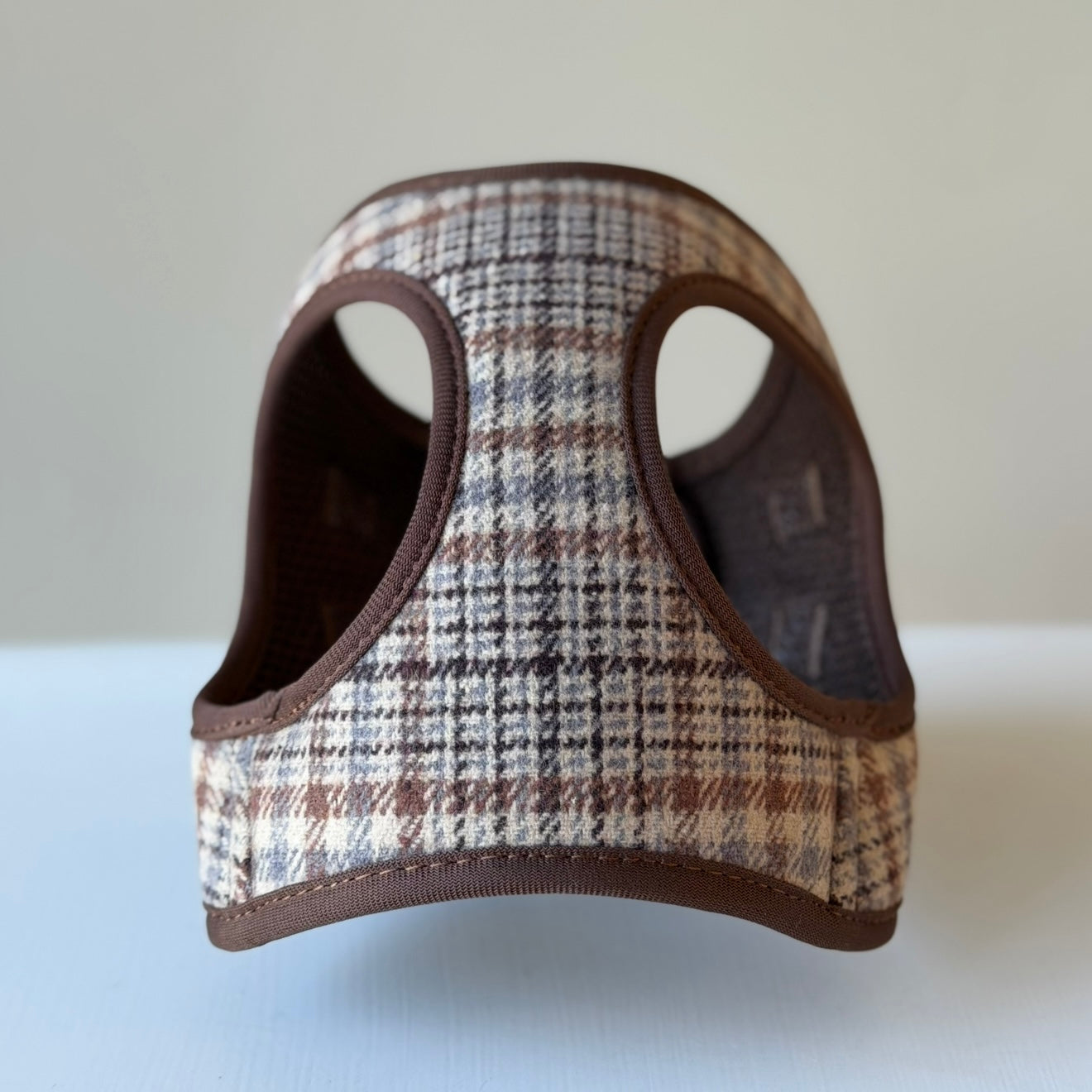 NORA KROPSSELE I TERNET BRUN/BEIGE STOF - Xxs