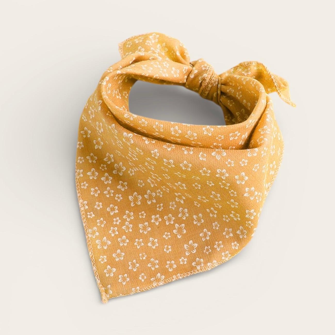 Bandana / gul m. Blomster