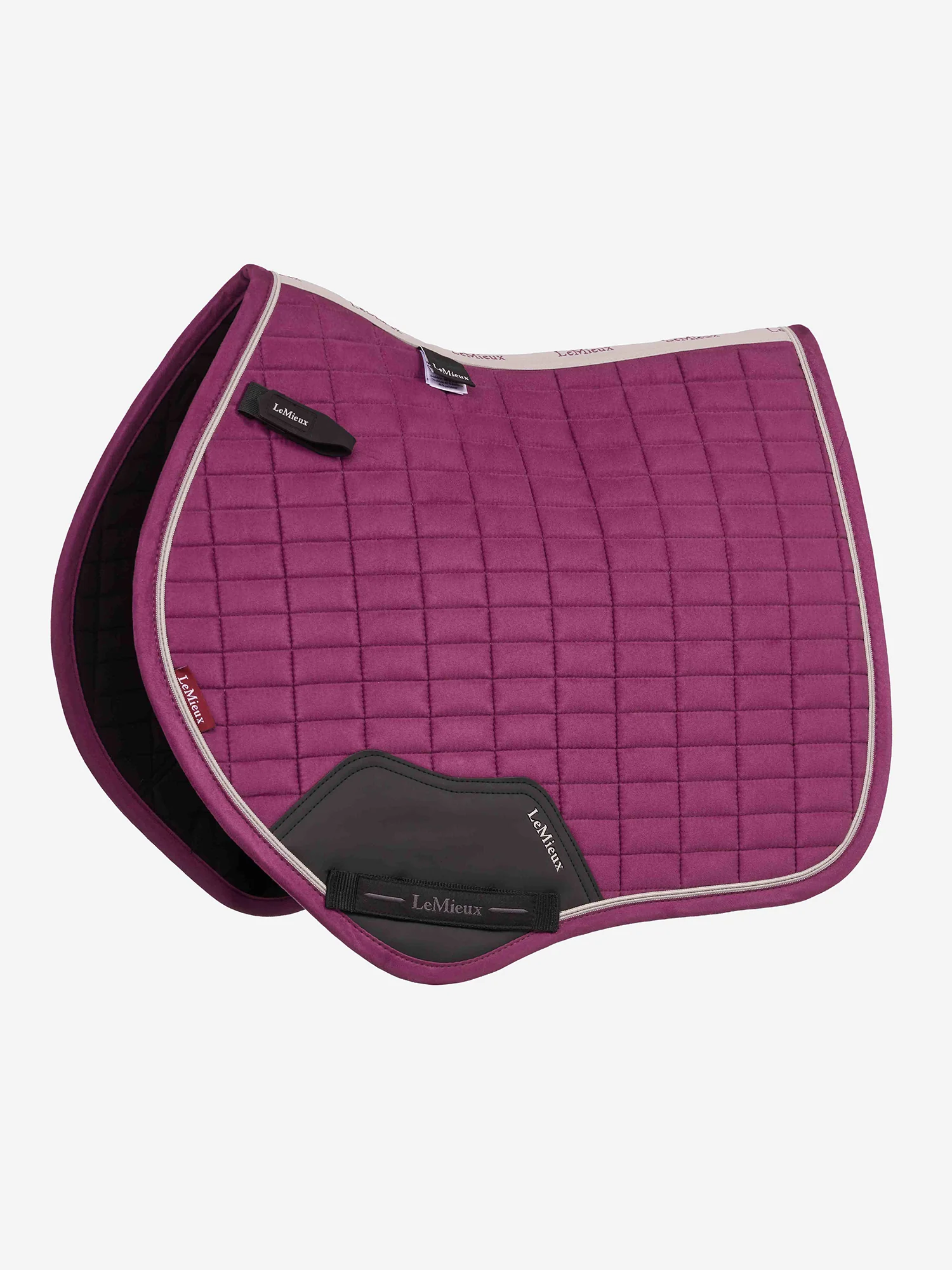 LeMieux Suede Close Contact springunderlag - Blackberry - Pony
