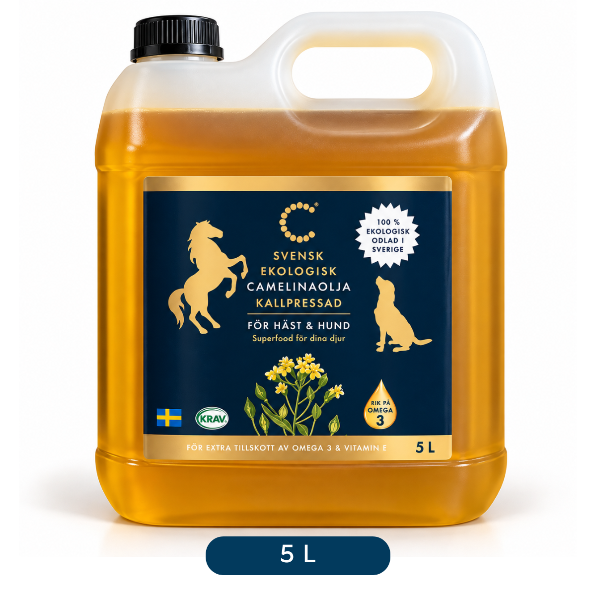 Camelina olie økologisk - 5 Liter