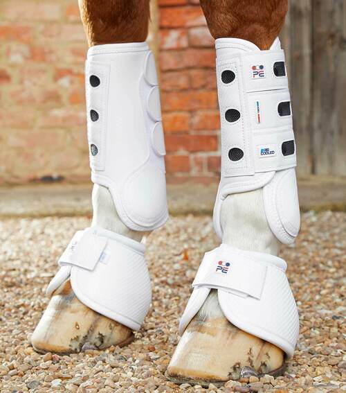 Premier Equine Carbon Tech Air Cooled Eventing gamacher - Forben - Hvid, S