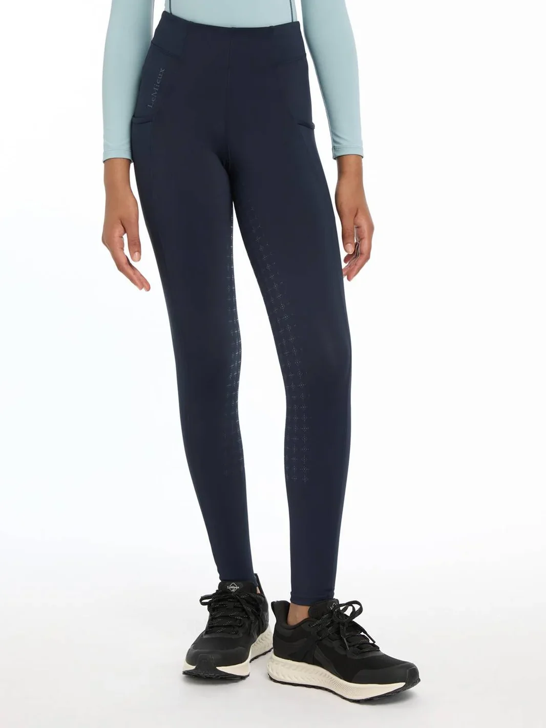 LeMieux Young Rider Orla ridetights - 7-8 år , Grøn