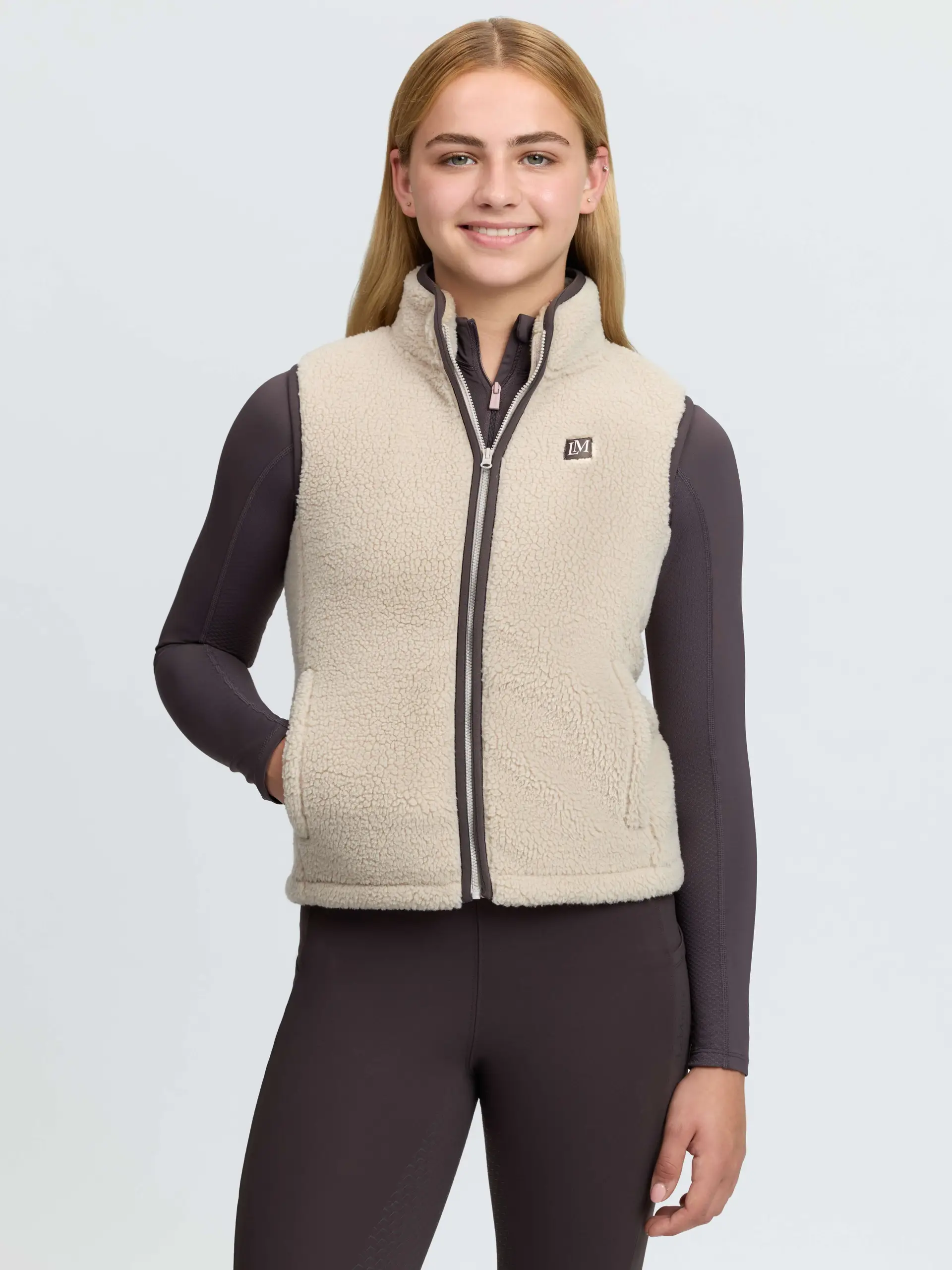 LeMieux Young Rider Trinity teddy vest - 9-10 år