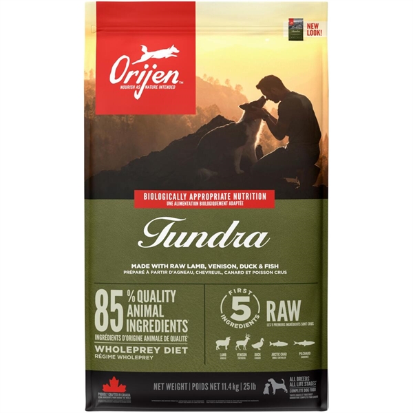 Orijen Tundra tørfoder (fås i 4 størrelser)